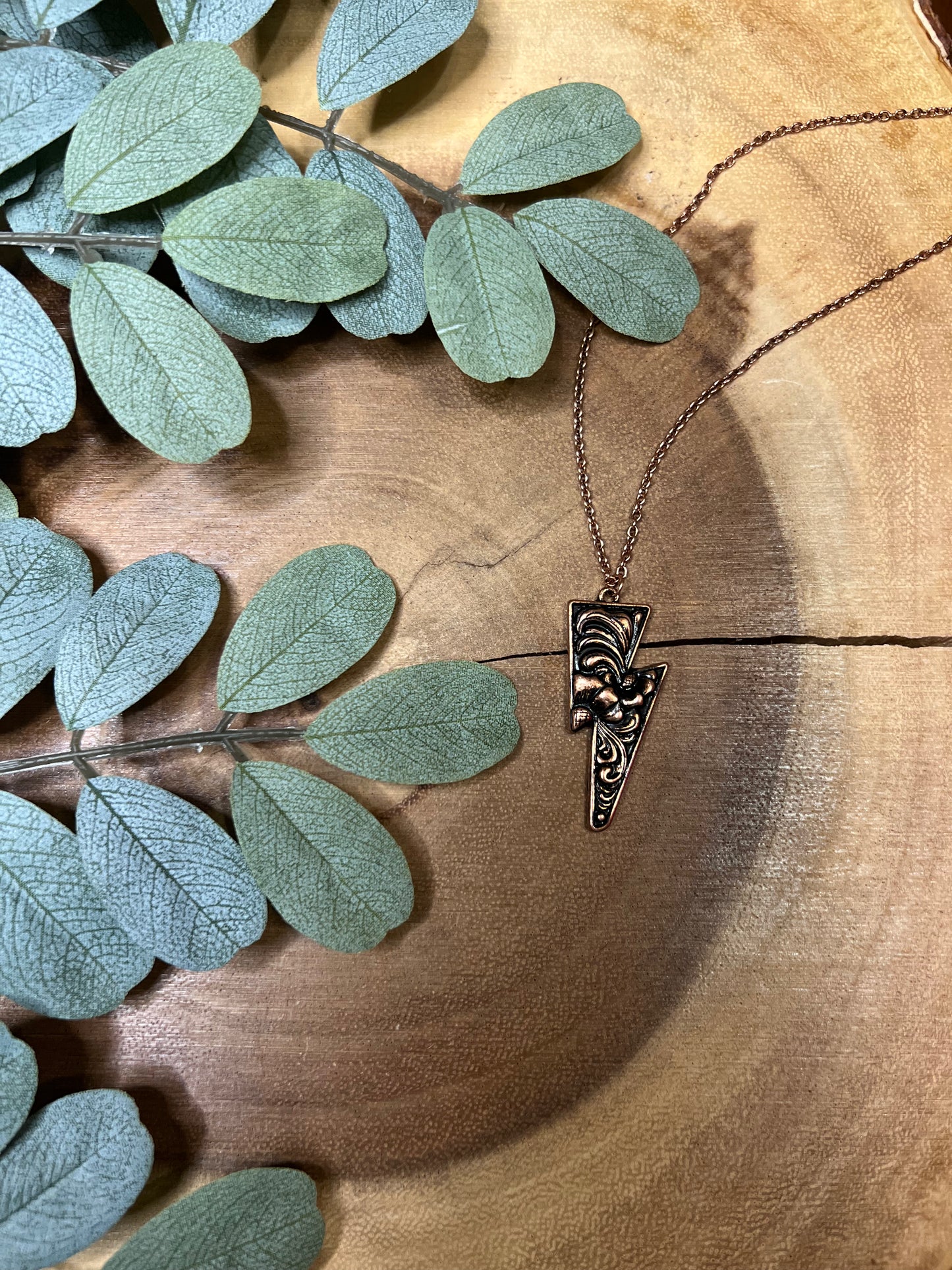Floral Bolt Necklace