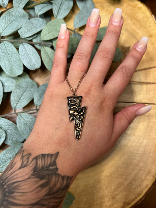 Floral Bolt Necklace