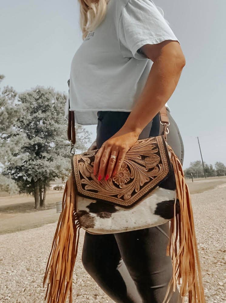 Megan Tooled Crossbody
