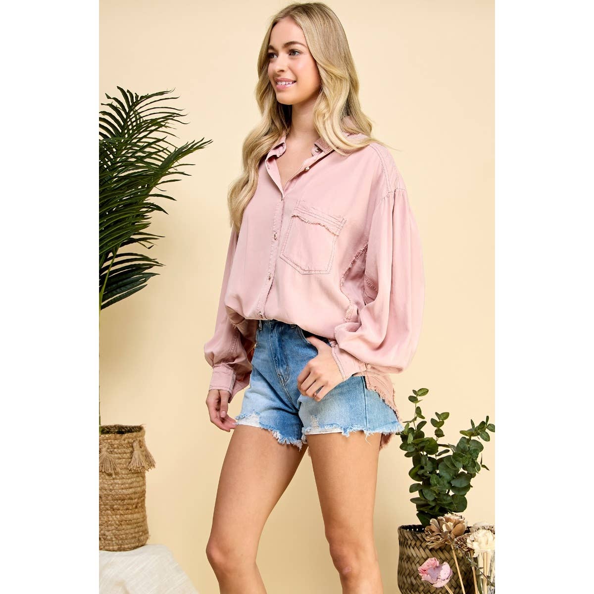 Dolly Frayed Blouse