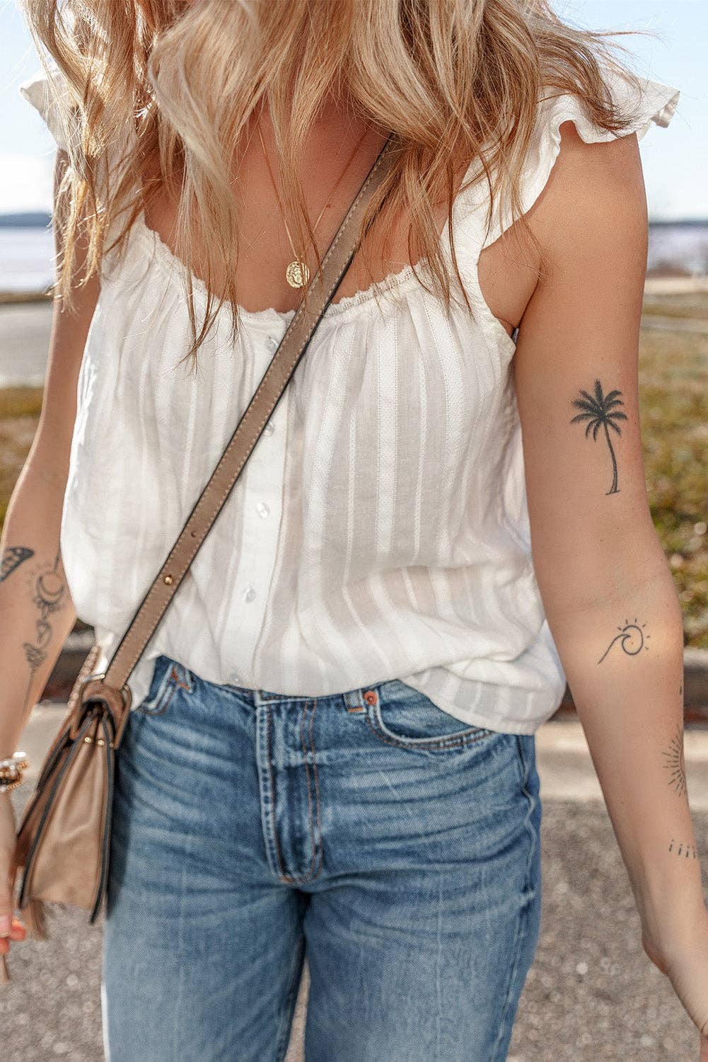 Buttoned Summer Tank