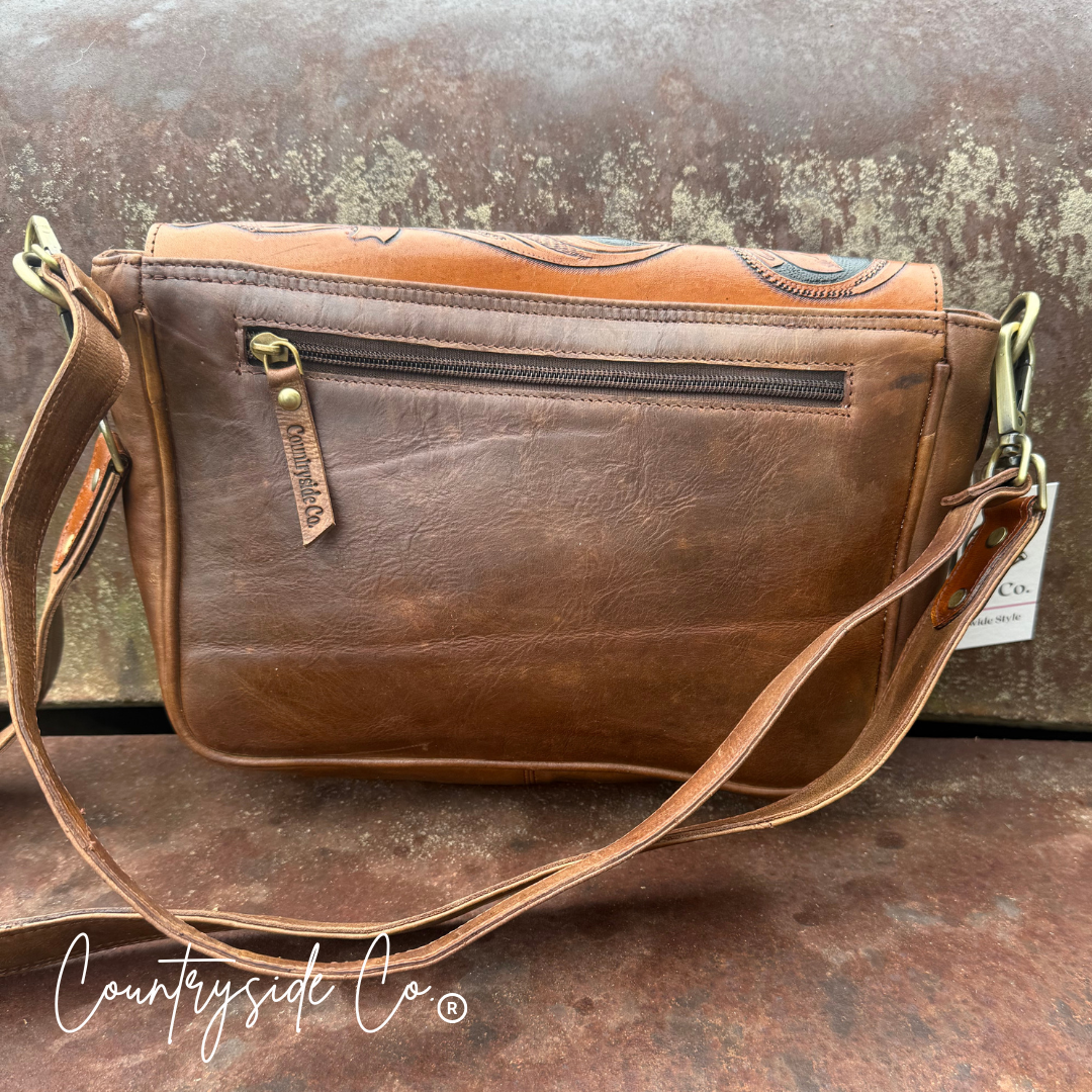 Grace Tooled Leather Purse, Handbag