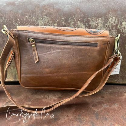 Grace Tooled Leather Purse, Handbag