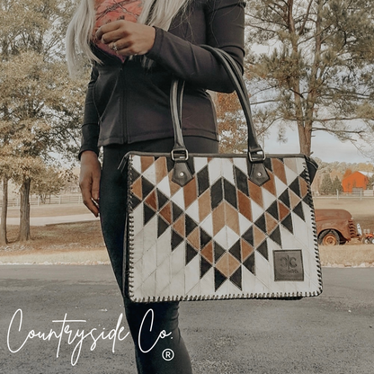 Cora Cowhide Tote, Work Laptop Bag