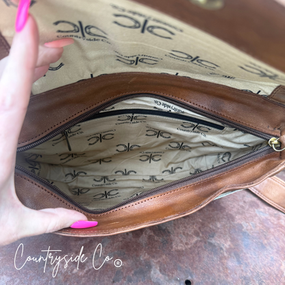 Grace Tooled Leather Purse, Handbag