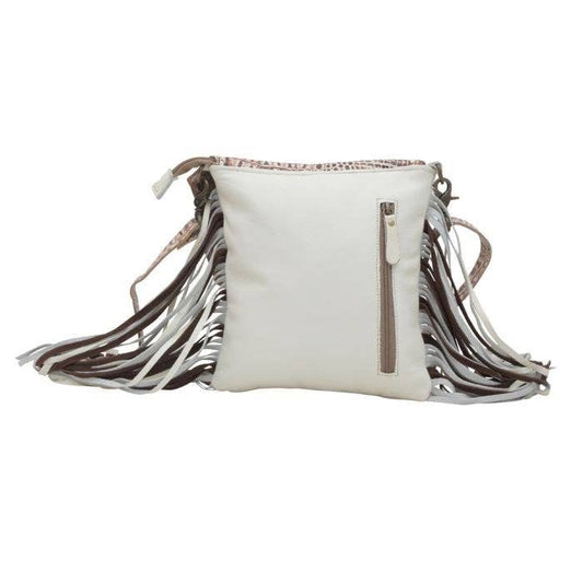 Myra Cowhide Western Fringe Bag - Crossbody