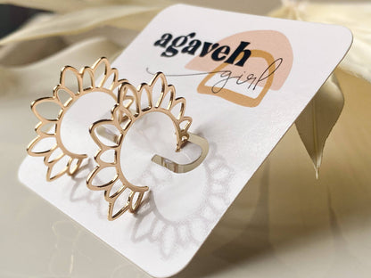 Flower Girl Hoops
