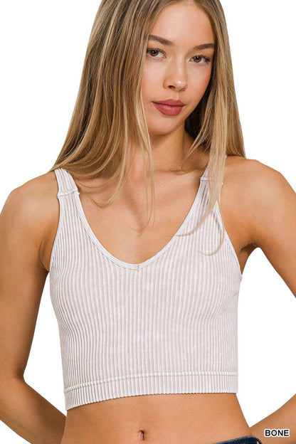 Ribbed Cropped Tank