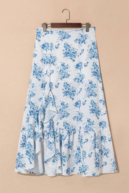Prairie Ruffle Summer Maxi Skirt