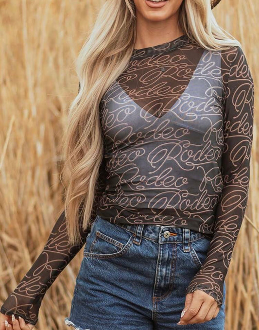Rodeo Print Mesh
