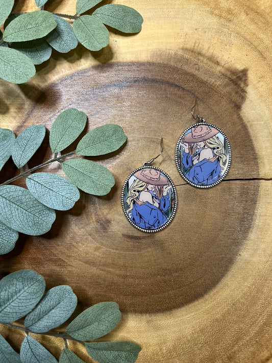 Cowgirl Blue Earring
