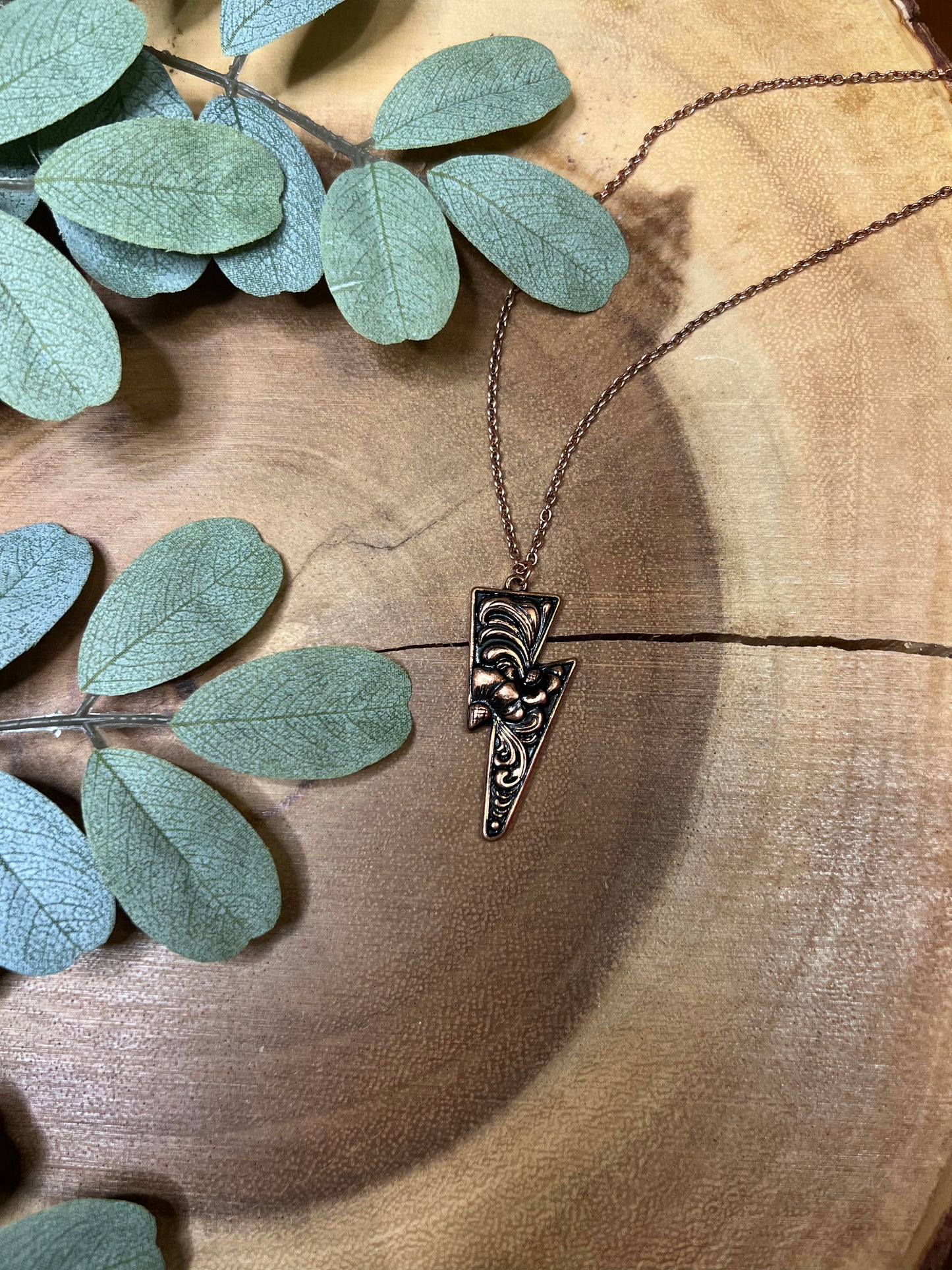 Floral Bolt Necklace