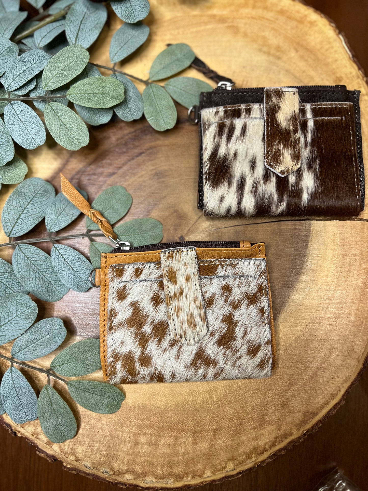 Cowhide Wristlet