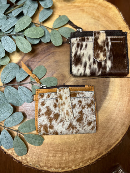 Cowhide Wristlet