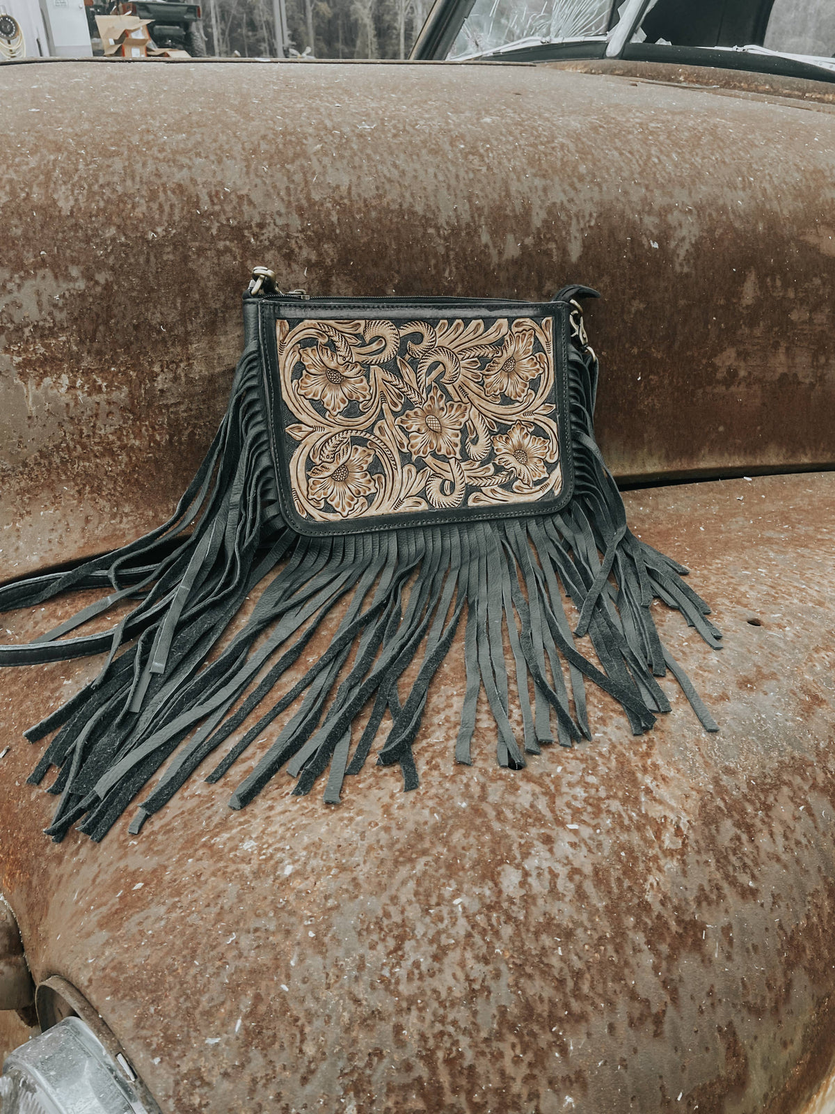Special Edition Rio Grande Tooled Leather Purse Crossbody