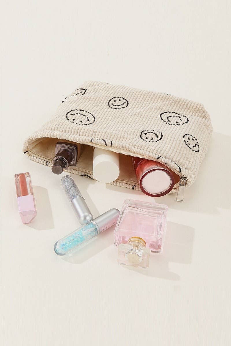 Smile Cosmetic Makeup Clutch Bag