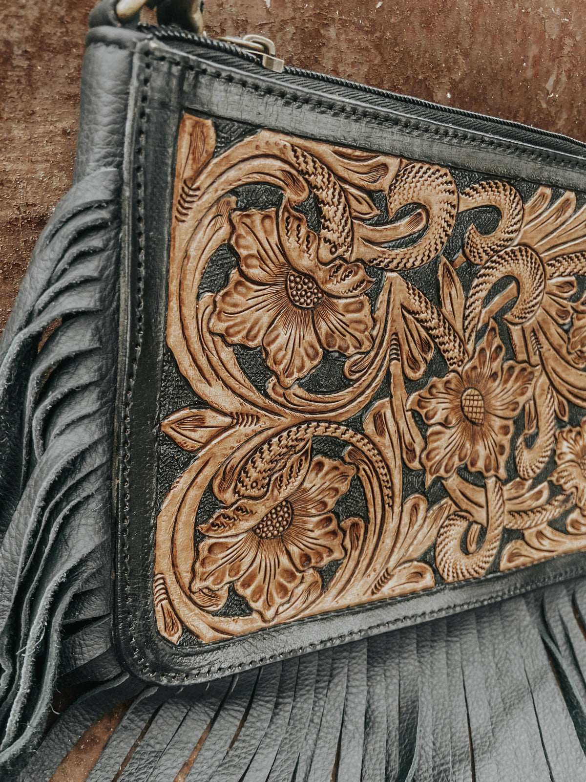 Special Edition Rio Grande Tooled Leather Purse Crossbody