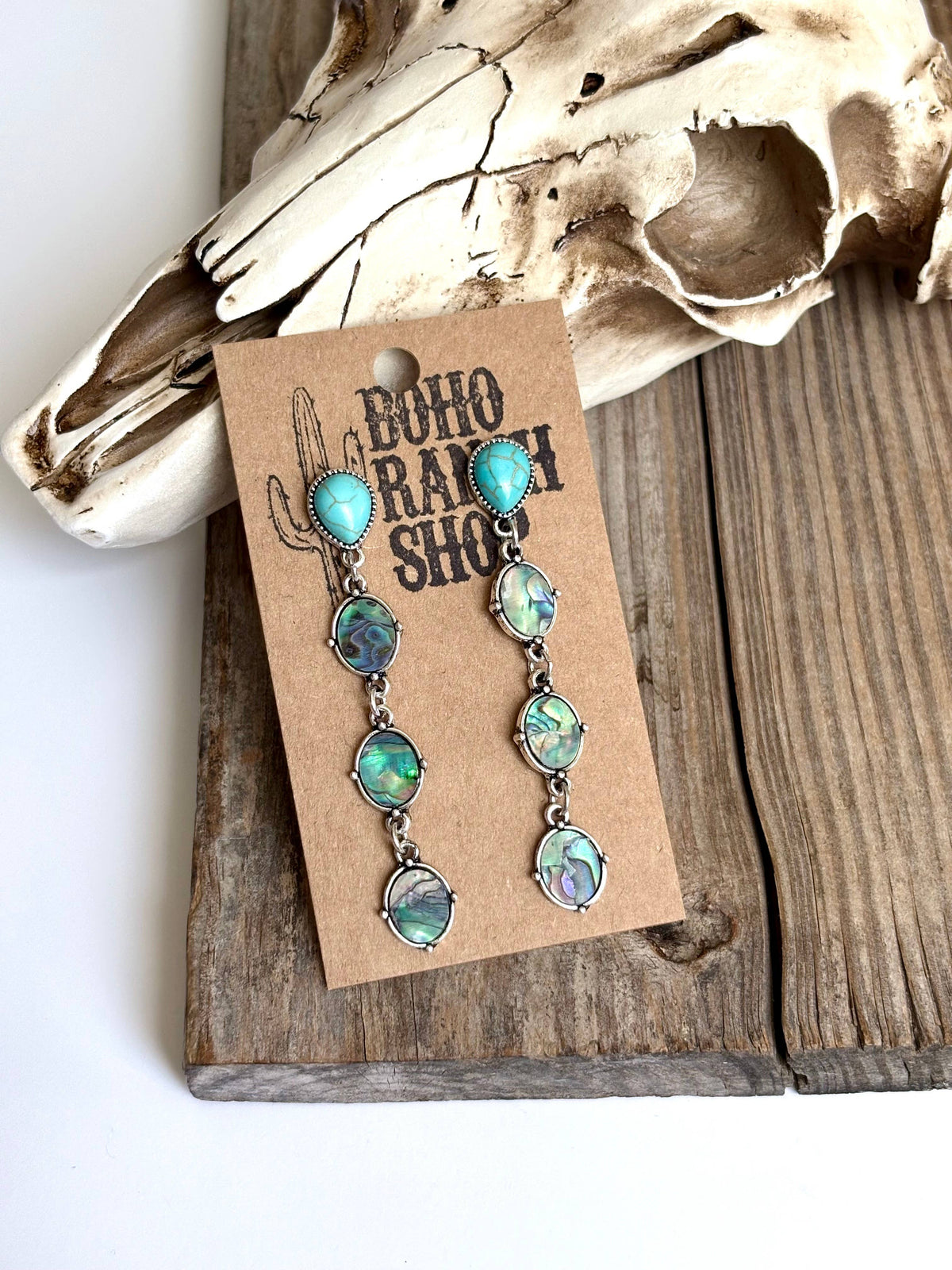 Pearl 4 Tier Post Drop Earrings