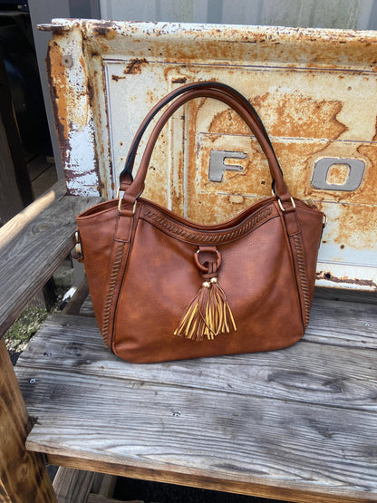 Cross Stitched Leather