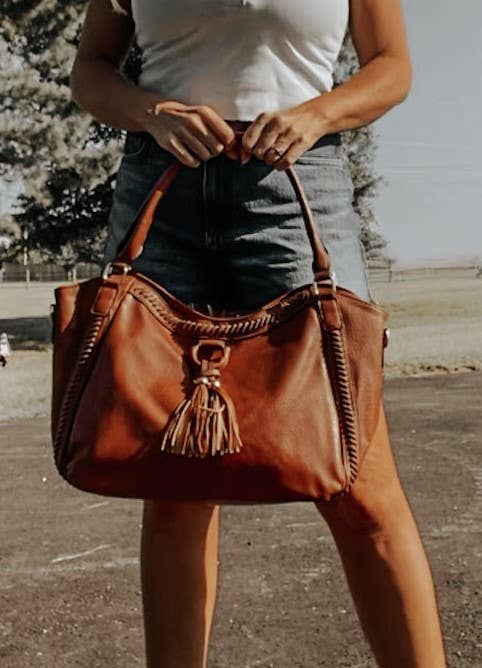 Cross Stitched Leather
