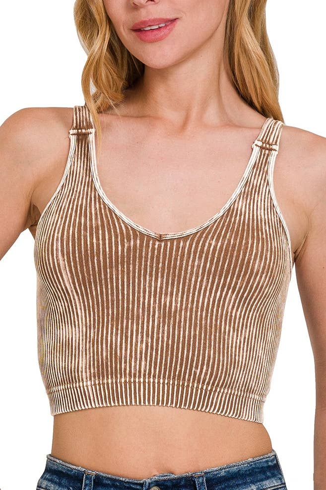 Ribbed Cropped Tank