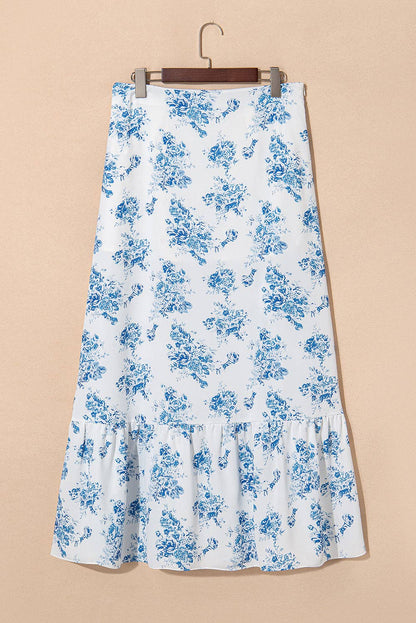 Prairie Ruffle Summer Maxi Skirt